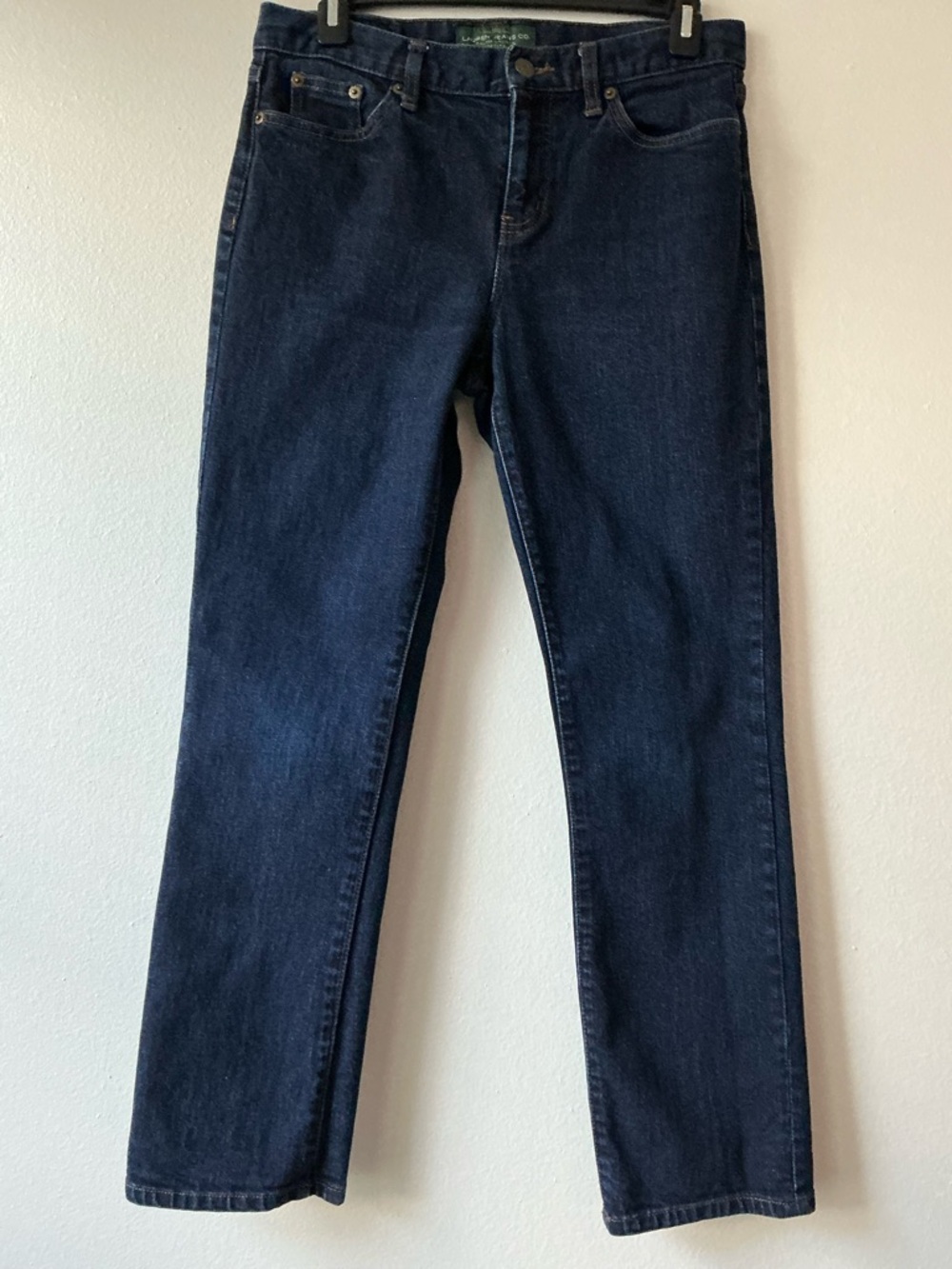 Lauren Ralph Lauren Classic Straight Leg Jeans - Dark Wash Petite 6P